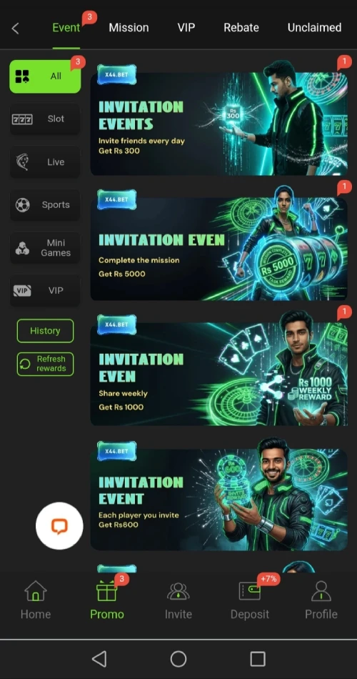 X44.Bet Game APK 2026 – Games, Bonuses & Review 3